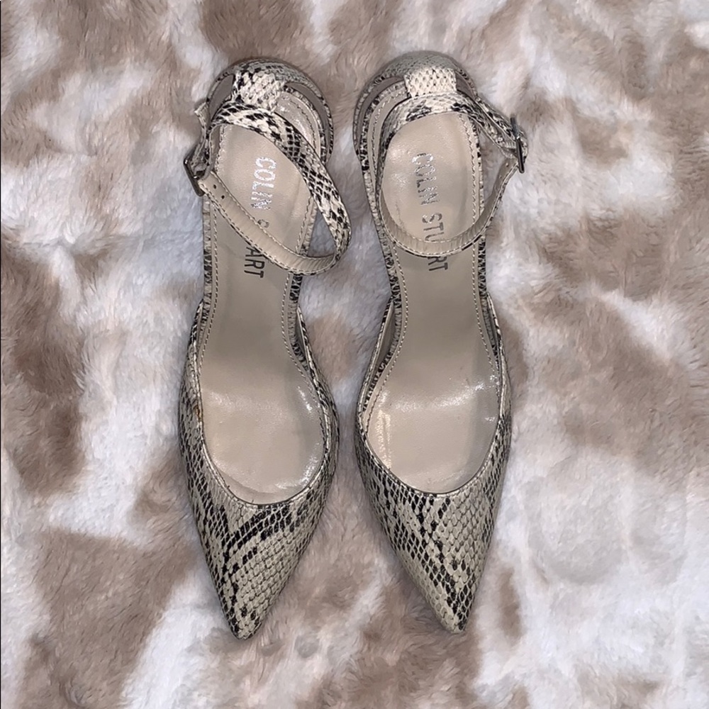 Colin Stuart Python Print Heels - image 3